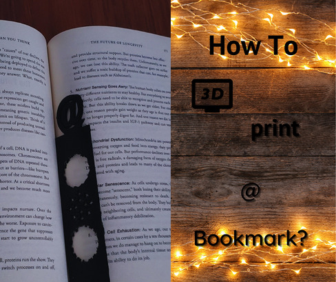 3d Printed @ Bookmark