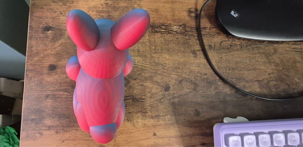 3d Printed Multicoloured Bunny 4